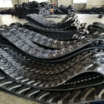DC60 Excavator Rubber Crawler Track Replacement Part Customized