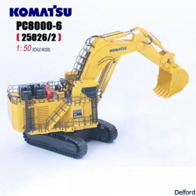 Komatsu PC8000-6 Mining Backhoe Excavator Scale Model White Collector'S Edition Die Cast No. 25026