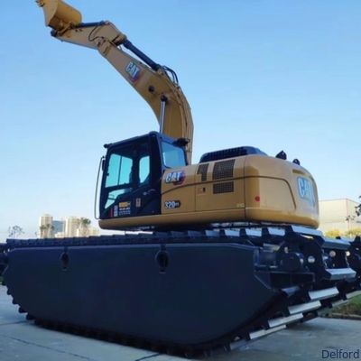 Customized Floating Amphibious Pontoon For Excavator Cat 320 SY215 PC200 Chassis