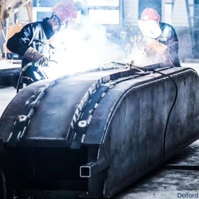 Customized Floating Amphibious Pontoon For Excavator Cat 320 SY215 PC200 Chassis