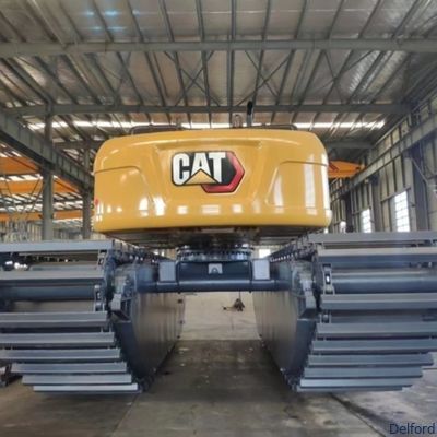 Q355B Floating Excavator Pontoon Track For Amphibious SY75 SK75 SY135 320D