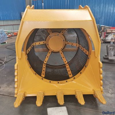 Excavator Hydraulic Rotary Screen Bucket 1.6m3 For Construction
