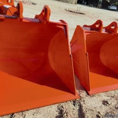 Q355B Steel Excavator Stone Bucket Clean Up Bucket Customized