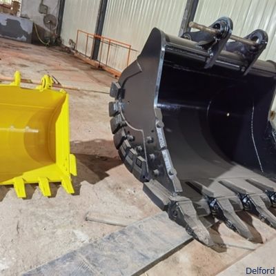 Q355B Steel Excavator Stone Bucket Clean Up Bucket Customized