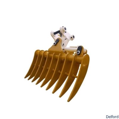Q355B Tilting Excavator Rake Bucket Attachment Customizable