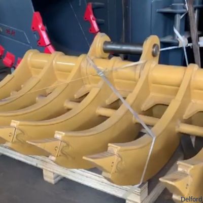 Q355B Tilting Excavator Rake Bucket Attachment Customizable