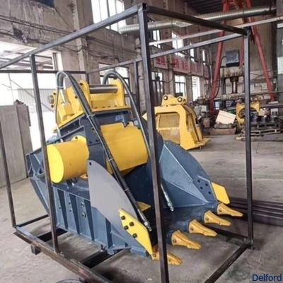 Heavy Duty Jaw Excavator Crusher Bucket for Concrete Rock Demolition Crushing