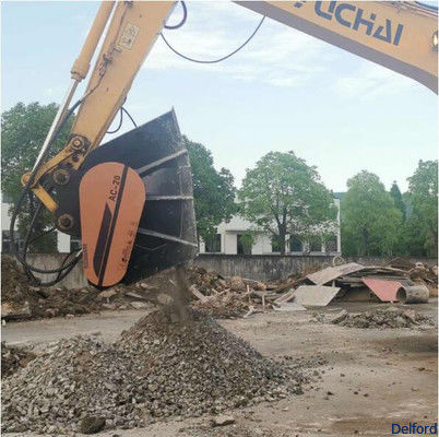 Hydraulic Crusher Bucket For Excavator 25ton High Vibration Frequency Crushing Rocks