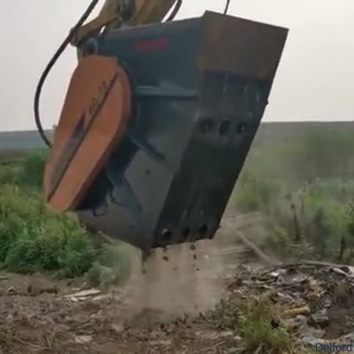 Hydraulic Crusher Bucket For Excavator 25ton High Vibration Frequency Crushing Rocks