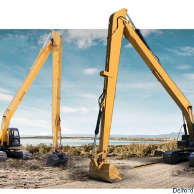 Q355B Q690 Steel Excavator Long Reach Boom Customized For Komatsu PC200 PC300