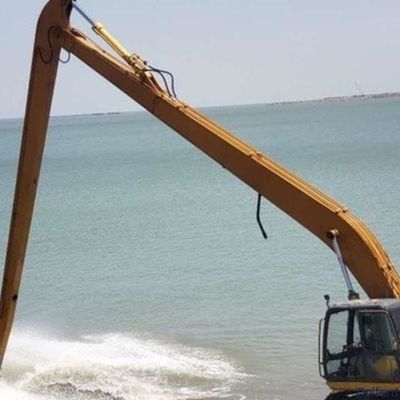 Q355B Q690 Steel Excavator Long Reach Attachment Customized For Dredging Demolition