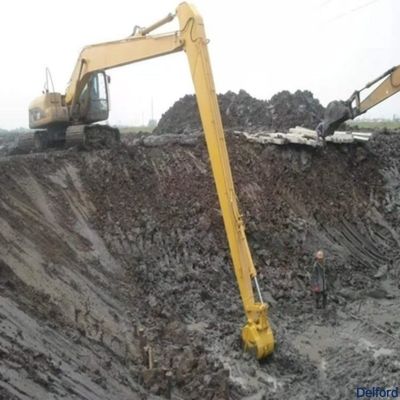 Telescopic Demolition Excavator Long Reach Boom 3 Section Arm Attachment Customized
