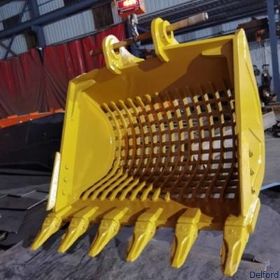 Customized Skeleton Excavator Bucket For  330 Excavator Screening Net Attachment