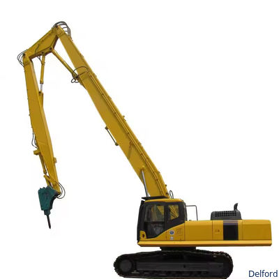 Customized  Excavator 3 Stage Long Reach Demolition Boom Arm Extension Attachment Supplier
