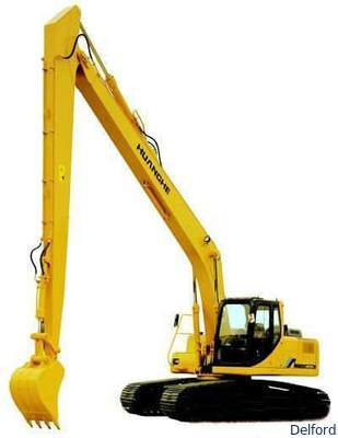 Customized Hyundai R210 R220 R235 R260 Excavator Long Reach Boom Arm Extension Attachment Supplier