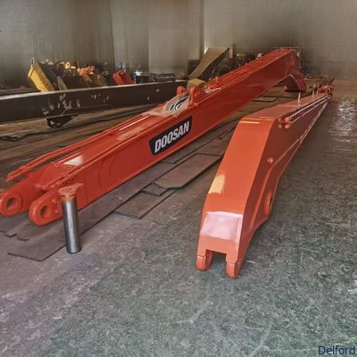 Customized Excavator Boom Telescopic Long Reach Arm Assembly Digging Bucket Construction Earthmoving Attachment