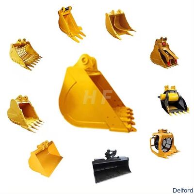 OEM Excavator Heavy Duty High Capacity Rock Bucket Attachment Durable Mining Digging Bucket Global Supplier