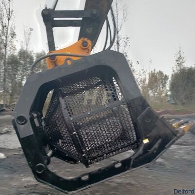 Hydraulic Rotary Screening Bucket Fine Sieve Excavator Bucket Material Processing Sorting Attachment for Construction Supplier