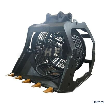 Factory Direct Excavator Rotating Screen Screener Bucket Soil Cleaning Sieving Work Tool Attachment Supplier