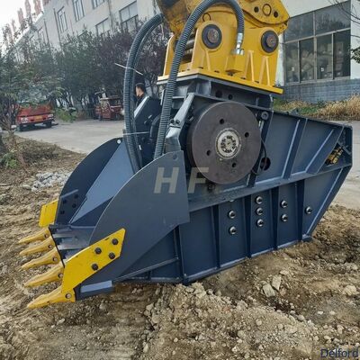 Excavator Crusher Bucket for Rock Concrete Demolition Waste Handling Jaw Crusher Attachment Recycling Machine Supplier