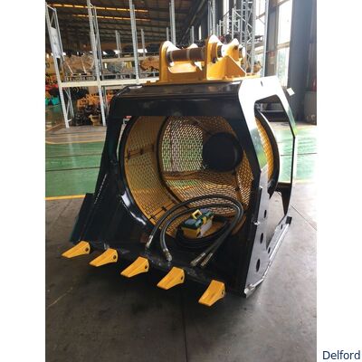Customizable Excavator hydraulic Screening Bucket Bespoke Riddle Sorting Attachment Material Processing Used For 30 Tons Machine