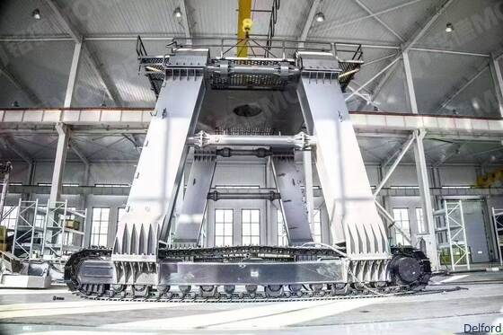 Excavator Extended Legs For 20 Ton Excavator Work  On Both Shallow Water And Deep Water Straddle Carrier For Material Unloading 