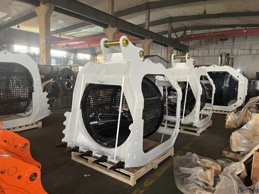 Factory Direct Heavy Duty Rotary Screening Bucket with 360 Degree Rotation for Excavator Soil Separation