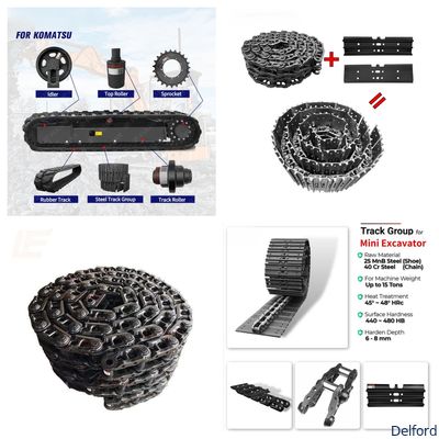 ชิ้นส่วนช่วงล่างรถขุดตีนตะขาบสำหรับ Komatsu PC200 PC60 PC70 PC120