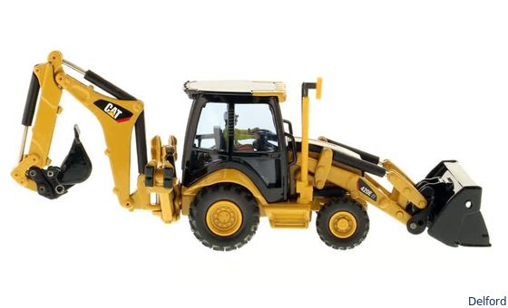 Schiefermaschine aus gegossener Legierung Skala Modell 1:50 für den Baggerlader CAT 420E IT