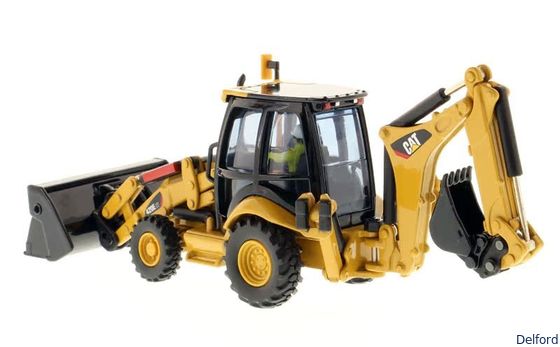 Schiefermaschine aus gegossener Legierung Skala Modell 1:50 für den Baggerlader CAT 420E IT