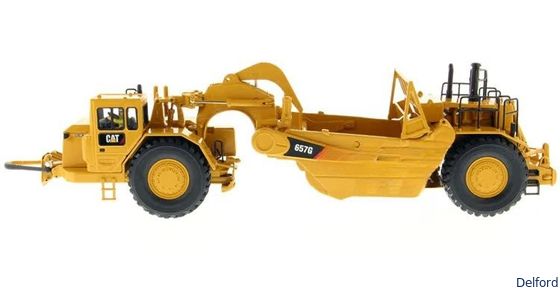 CAT Caterpillar 657G Wheel Scraper Diecast Model 1:50 Scale Construction Replica 85175C