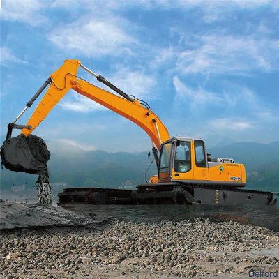 Customized Amphibious Excavator Pontoons Floating For 7-50 Ton Swamp Buggy
