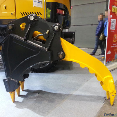 Mini Excavator Hydraulic Power Thumb Bucket Attachment Q345B Steel Excavator Parts