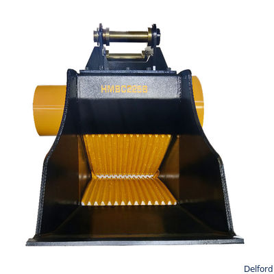 Rock Crush Excavator Attachments Concrete Crusher Bucket 20 Ton