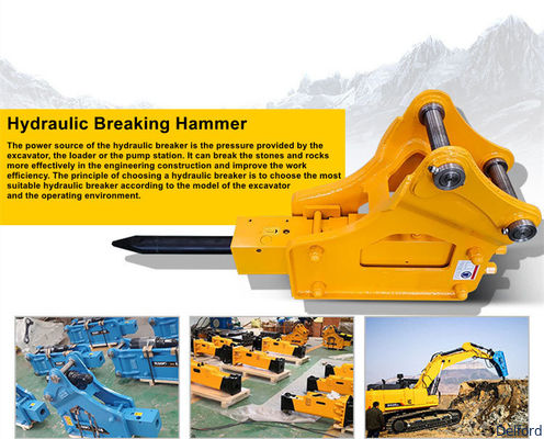 Excavator Hydraulic Rock Breaker Hammer Backhoe Attachment Part CE Certified