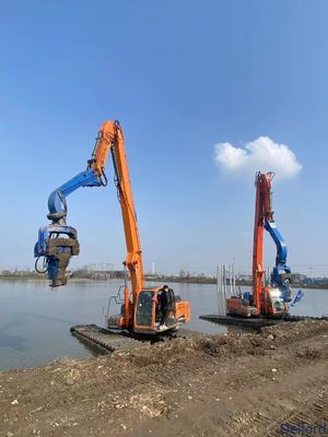 5-30 Ton Amphibious Excavator Pontoon Floating Customized