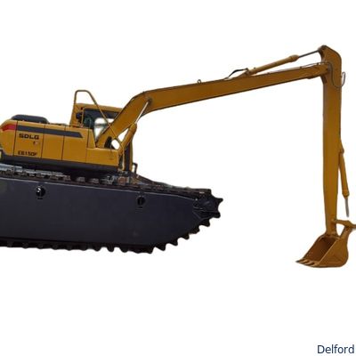 Amphibious Excavator Pontoon Undercarriage Chassis Swamp Excavator Parts