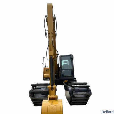 Marine Grade Steel Amphibious Excavator Pontoon Undercarriage For Swamp