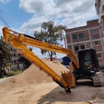Heavy Duty Excavator Long Reach Boom 10m 12m 15m 18m for SY60 PC70 SY75 SK75 ZX70
