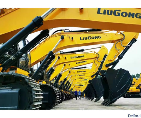 Excavator Long Reach Boom Clamshell Telescopic Arm 35 ตัน สําหรับชิ้นส่วนของ excavator