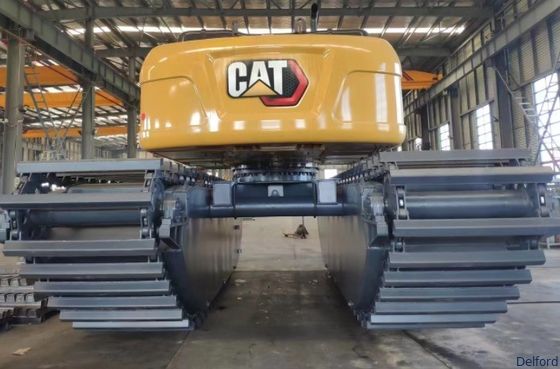 Q355B Floating Pontoon Undercarriage For 6-50T Amphibious Excavator