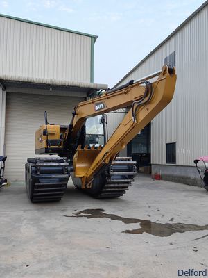 Q355B Floating Pontoon Undercarriage For 6-50T Amphibious Excavator