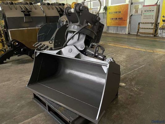 360 Rotating Tilt Bucket for 12-100 Ton Excavator Mud Dustpan OEM Custom Made