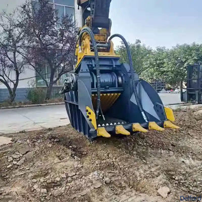 Excavator Hydraulic Crusher Bucket for Rock Stone Concrete Crushing Demolition Recycling