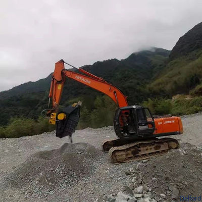 Excavator Hydraulic Crusher Bucket for Rock Stone Concrete Crushing Demolition Recycling