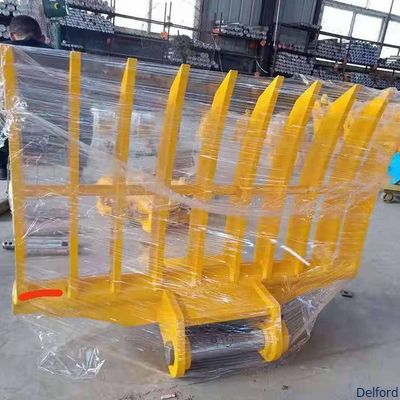 OEM Customizable High Quality Excavator Rake Attachment Skid Steer Loader Compatible