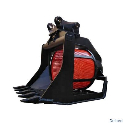 Excavator Roll Screen Sieve Bucket 360 Rotary Screening Wear Resistant Teeth