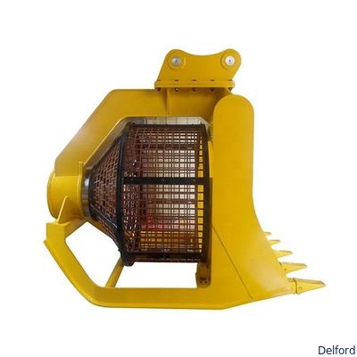 Excavator Roll Screen Sieve Bucket 360 Rotary Screening Wear Resistant Teeth