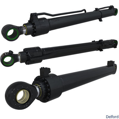 Excavator Hydraulic Bucket Cylinder Heavy Duty Oil Cylinder Replacement Parts