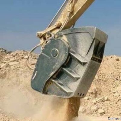 Gầu máy xúc tùy chỉnh, bộ công tác nghiền đá cho máy xúc 20 tấn, phá đá Q355B